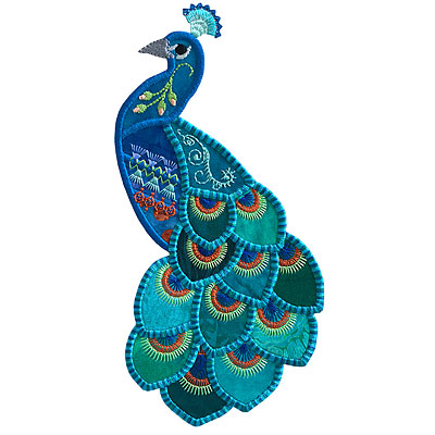 Crazy Quilt Peacock | Molly Mine