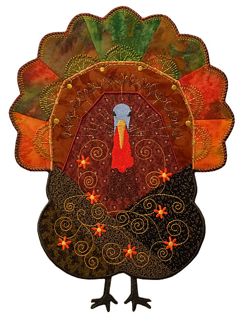 Crazy Quilt In The Hoop Turkey | Molly Mine