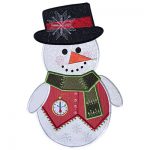 In The Hoop Crazy Quilt Lined Snowman Stocking | Molly Mine