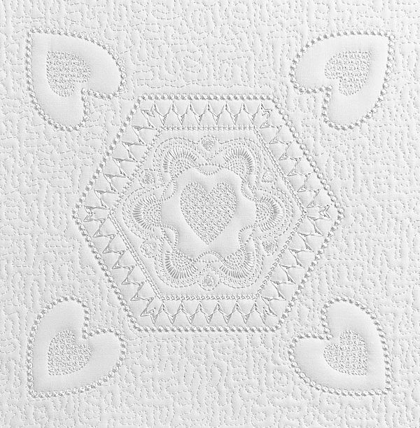 embroidery quilt block 10.6x10.6