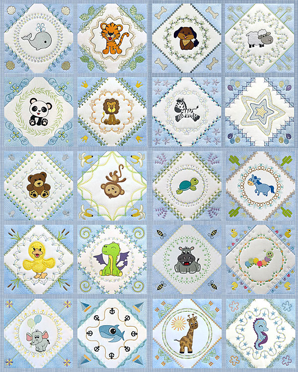 Baby Quilt Blocks Series 1 Part 3